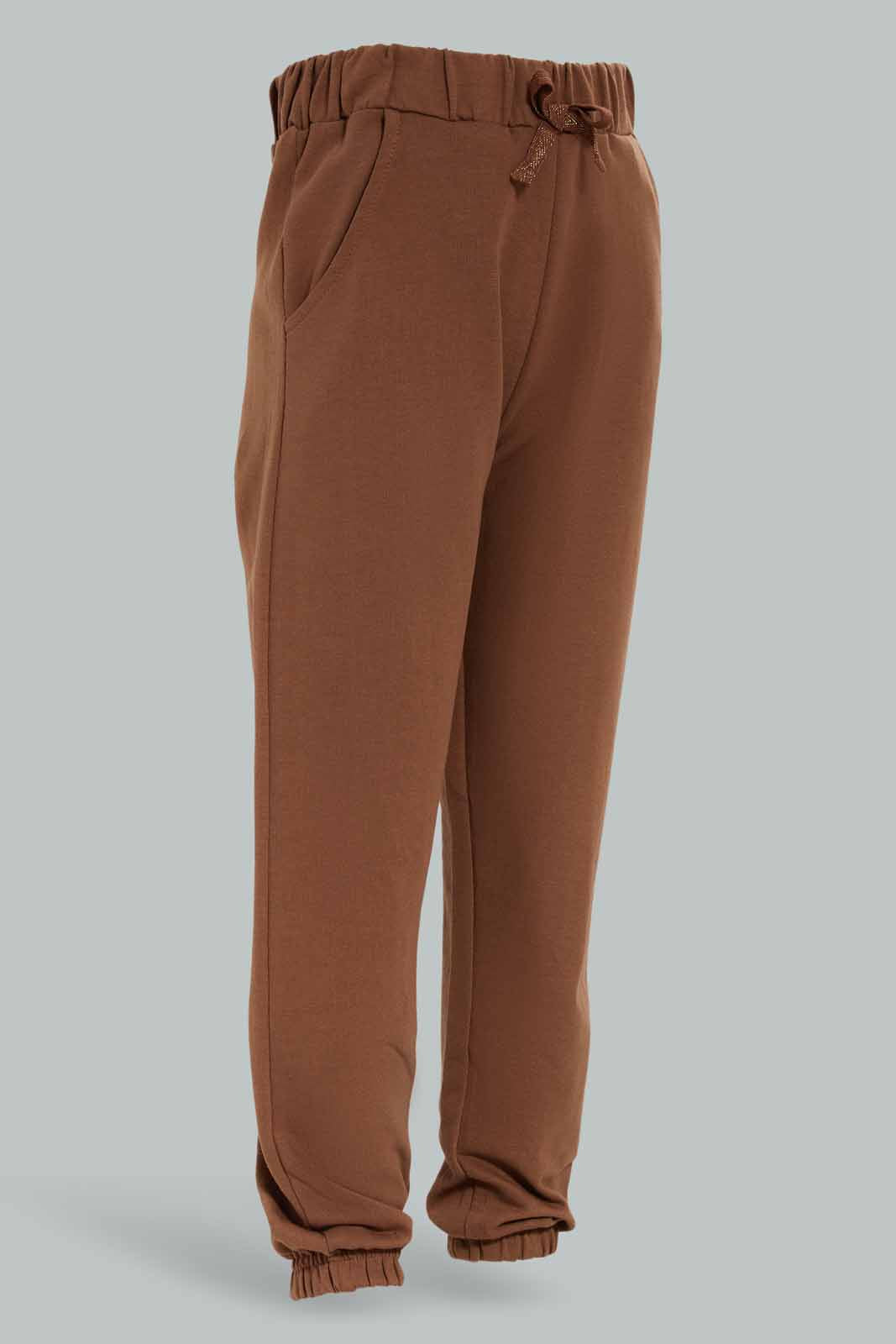 Redtag-Girls-Brown-Jogger-Category:Joggers,-Colour:Brown,-Deals:New-In,-Dept:Girls,-Filter:Girls-(2-to-8-Yrs),-GIR-Joggers,-New-In-GIR-APL,-Non-Sale,-S23A,-Section:Girls-(0-to-14Yrs),-TBL-Girls-2 to 8 Years