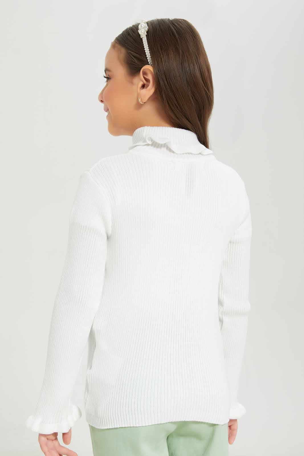Redtag-Girls-White-Pullover-Category:Pullovers,-Colour:White,-Deals:New-In,-Dept:Girls,-Filter:Girls-(2-to-8-Yrs),-GIR-Pullovers,-New-In-GIR-APL,-Non-Sale,-S23A,-Section:Girls-(0-to-14Yrs),-TBL-Girls-2 to 8 Years
