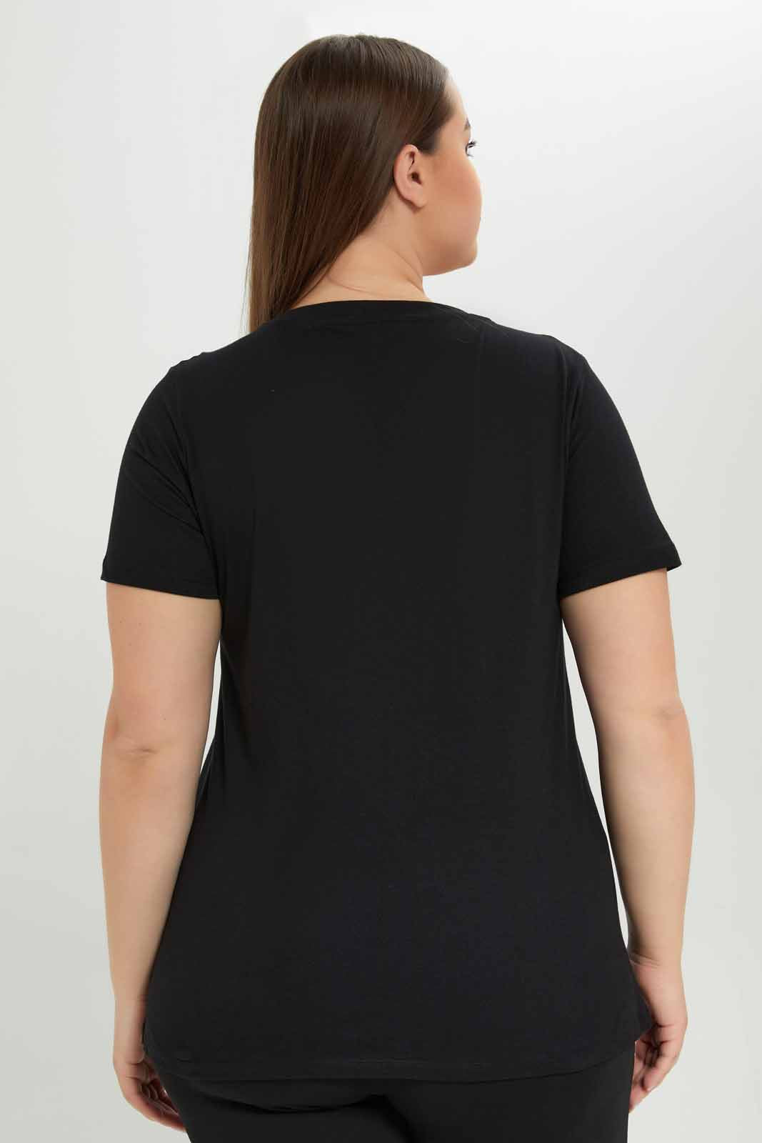Redtag-Women-Black-Mickey-Printed-T-Shirt-Category:T-Shirts,-CHA,-Colour:Black,-Deals:New-In,-Dept:Ladieswear,-Filter:Plus-Size,-LDP-T-Shirts,-New-In-LDP-APL,-Non-Sale,-S23A,-Section:Women-Women's-
