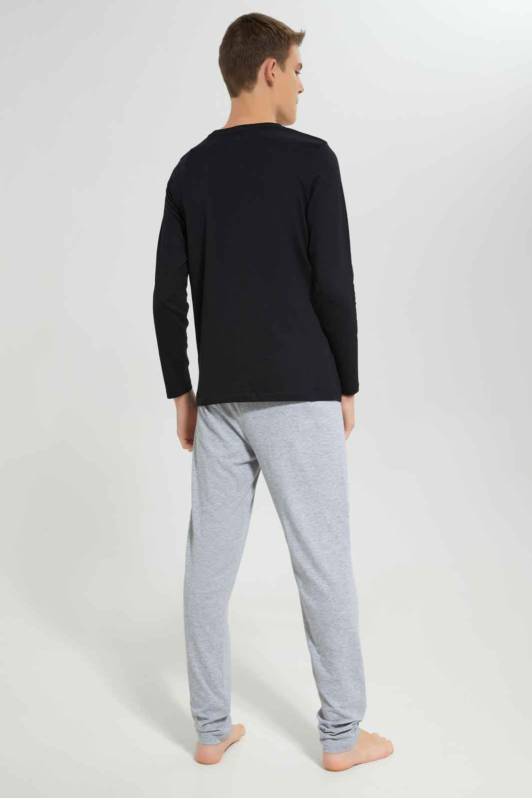 Redtag-Boys-Black-Sleeping-Mode-On-Nightsuit-BSR-Pyjama-Sets,-Category:Pyjama-Sets,-Colour:Black,-Deals:New-In,-Dept:Boys,-Filter:Senior-Boys-(8-to-14-Yrs),-New-In-BSR-APL,-Non-Sale,-S23A,-Section:Boys-(0-to-14Yrs),-VLM-Senior-Boys-9 to 14 Years