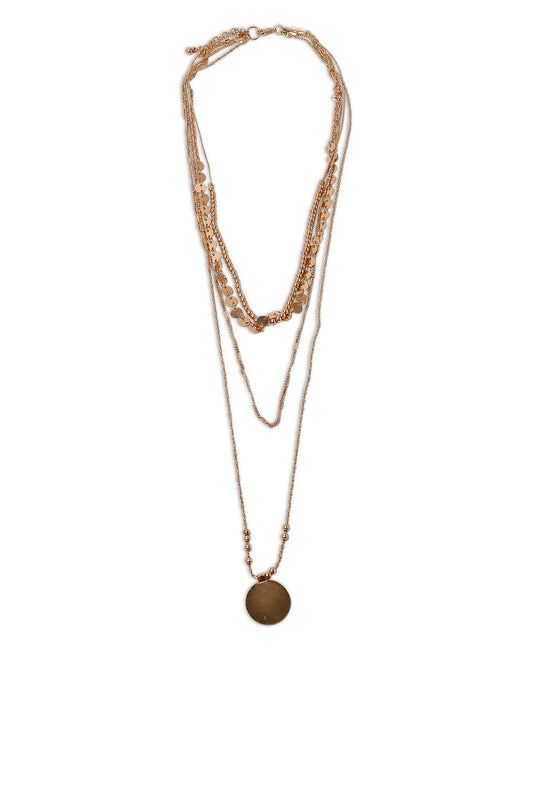 Redtag-Gold-
Multilayered-Necklace-Category:Jewellery,-Colour:Gold,-Dept:Ladieswear,-Filter:Women's-Accessories,-LEC-Jewellery,-New-In,-New-In-Women-ACC,-Non-Sale,-S23A,-Section:Women-Women-