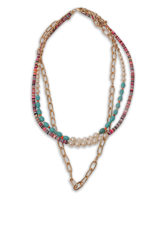 Redtag-Gold-
Multi--Pearl-Layered-Necklace-Category:Jewellery,-Colour:Gold,-Dept:Ladieswear,-Filter:Women's-Accessories,-LEC-Jewellery,-New-In,-New-In-Women-ACC,-Non-Sale,-S23A,-Section:Women-Women-
