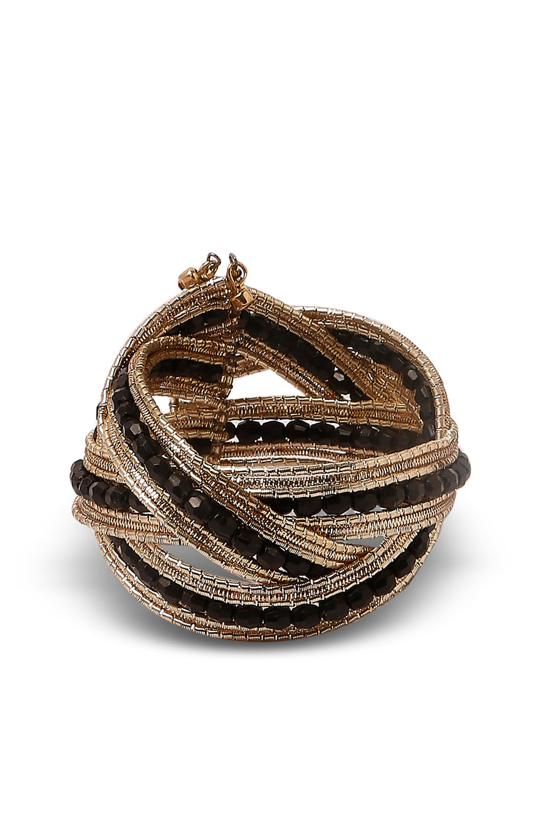 Redtag-Gold---Embelished-Cuff-Category:Jewellery,-Colour:Gold,-Dept:Ladieswear,-Filter:Women's-Accessories,-New-In,-New-In-Women-ACC,-Non-Sale,-S23A,-Section:Women,-Women-Jewellery-Women-
