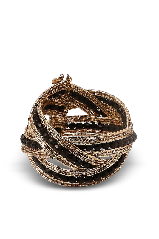 Redtag-Gold---Embelished-Cuff-Category:Jewellery,-Colour:Gold,-Dept:Ladieswear,-Filter:Women's-Accessories,-New-In,-New-In-Women-ACC,-Non-Sale,-S23A,-Section:Women,-Women-Jewellery-Women-