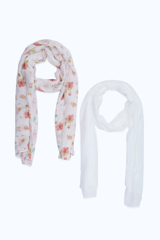 Redtag-Multi-Colour-Solid-And-Printed-Set-Of-2-Scarf-Category:Scarves,-Colour:Assorted,-Deals:New-In,-Dept:Ladieswear,-Filter:Women's-Accessories,-H1:ACC,-H2:LAD,-H3:LAA,-H4:SCA,-New-In,-New-In-Women-ACC,-Non-Sale,-S23A,-Season:S23B,-Section:Women,-Style:SET-OF-2,-Women-Scarves-Women-