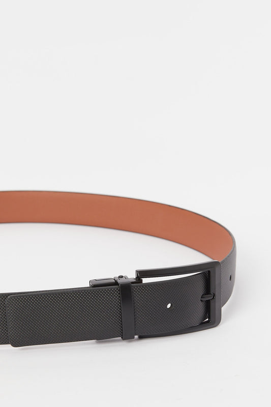 Redtag-Black-And-Brown-Belt-With-Twist-Buckle-Category:Belts,-Colour:Assorted,-Deals:New-In,-Dept:Menswear,-Filter:Men's-Accessories,-H1:ACC,-H2:GEN,-H3:MEA,-H4:FAA,-Men-Belts,-New-In,-New-In-Men-ACC,-Non-Sale,-S23A,-Season:S23B,-Section:Men-Men's-