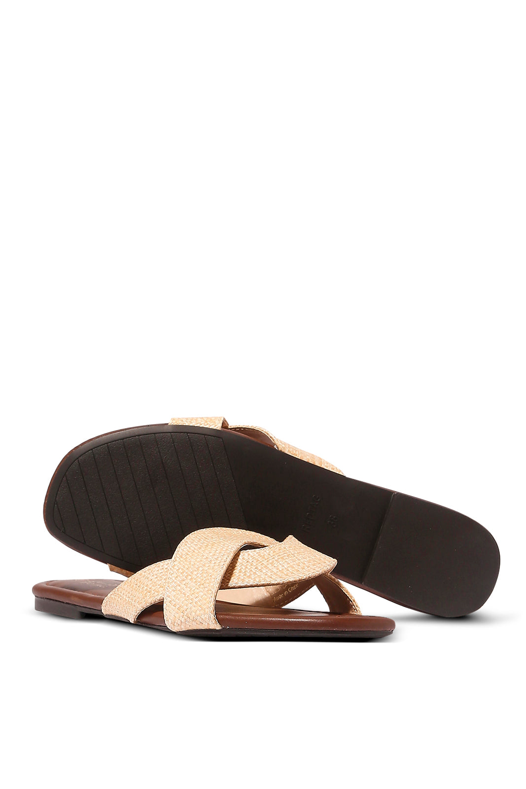 Redtag-Beige-Raffia-Strappy-Mule-Category:Sandals,-Colour:Beige,-Deals:New-In,-Filter:Women's-Footwear,-LEC-Sandals,-N/A,-New-In-Women-FOO,-Non-Sale,-S23A,-Section:Women-Women's-