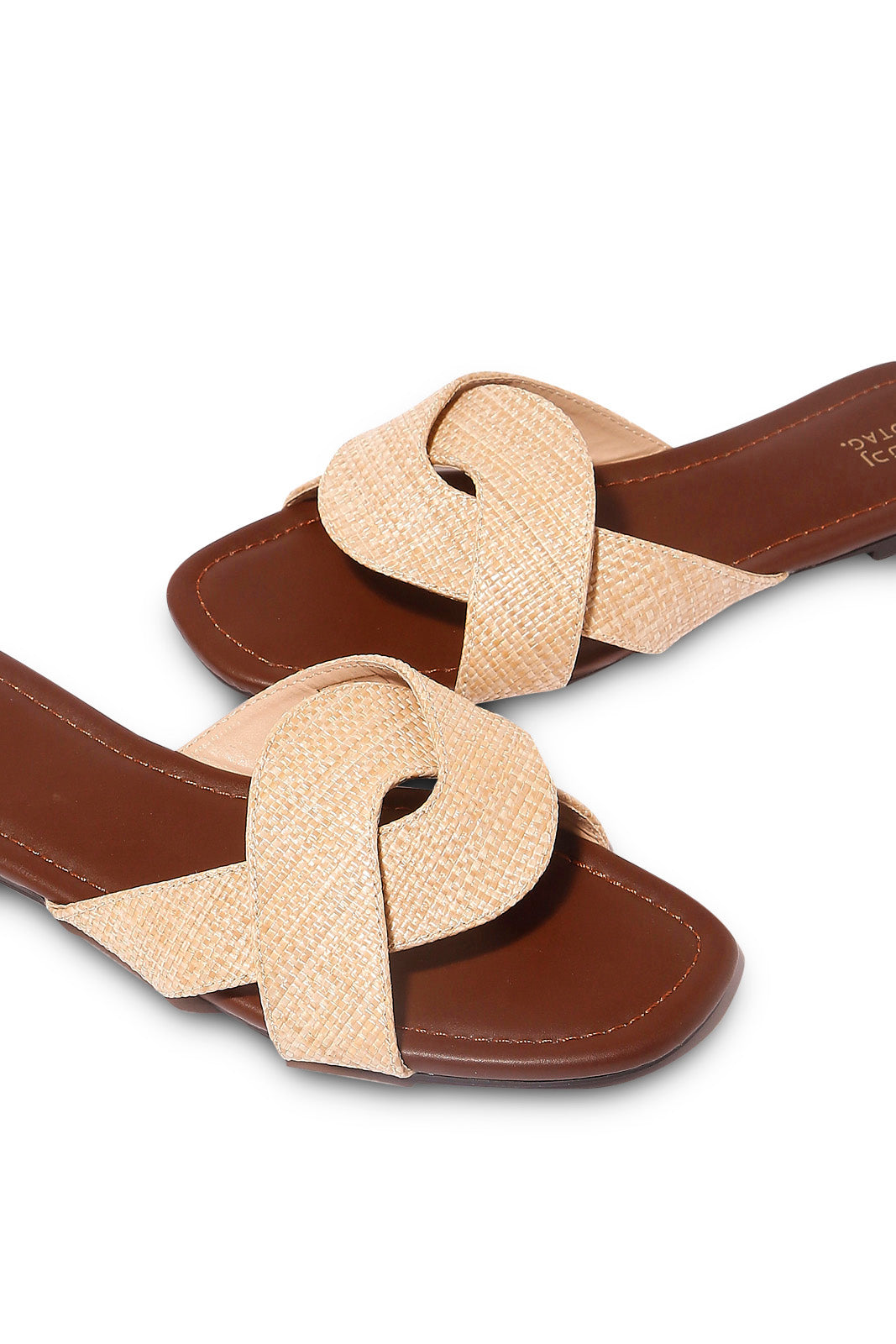 Redtag-Beige-Raffia-Strappy-Mule-Category:Sandals,-Colour:Beige,-Deals:New-In,-Filter:Women's-Footwear,-LEC-Sandals,-N/A,-New-In-Women-FOO,-Non-Sale,-S23A,-Section:Women-Women's-