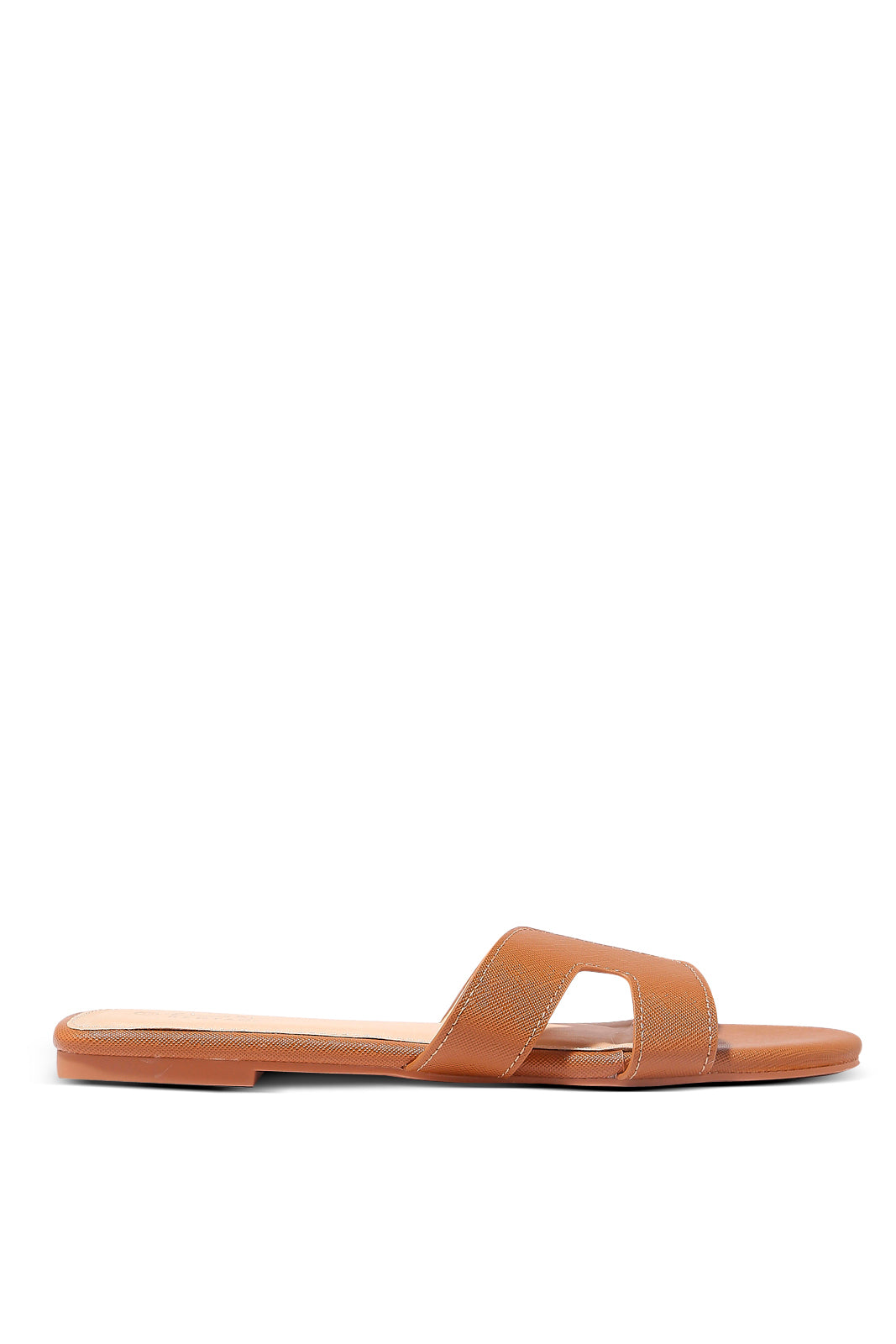 Redtag-Tan-H-Upper-Mule-Category:Sandals,-Colour:Tan,-Deals:New-In,-Filter:Women's-Footwear,-LEC-Sandals,-N/A,-New-In-Women-FOO,-Non-Sale,-S23A,-Section:Women-Women's-