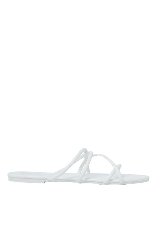 Redtag-White-Strappy-Mule-Category:Sandals,-Colour:White,-Deals:New-In,-Filter:Women's-Footwear,-LEC-Sandals,-N/A,-New-In-Women-FOO,-Non-Sale,-S23A,-Section:Women-Women's-