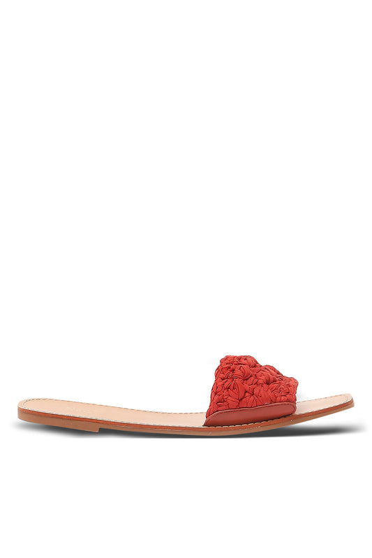 Redtag-Rust-Textured-Mule-Category:Sandals,-Colour:Orange,-Deals:New-In,-Filter:Women's-Footwear,-LEC-Sandals,-N/A,-New-In-Women-FOO,-Non-Sale,-S23A,-Section:Women-Women's-