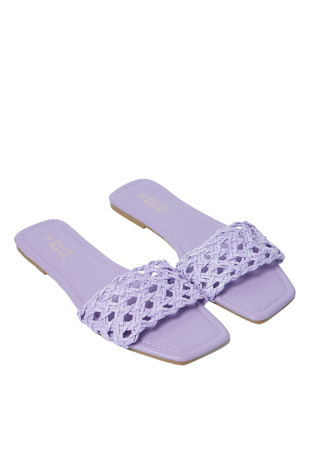 Redtag-Lilac-Textured-Mule-Category:Sandals,-Colour:Lilac,-Deals:New-In,-Filter:Women's-Footwear,-LEC-Sandals,-N/A,-New-In-Women-FOO,-Non-Sale,-S23A,-Section:Women-Women's-