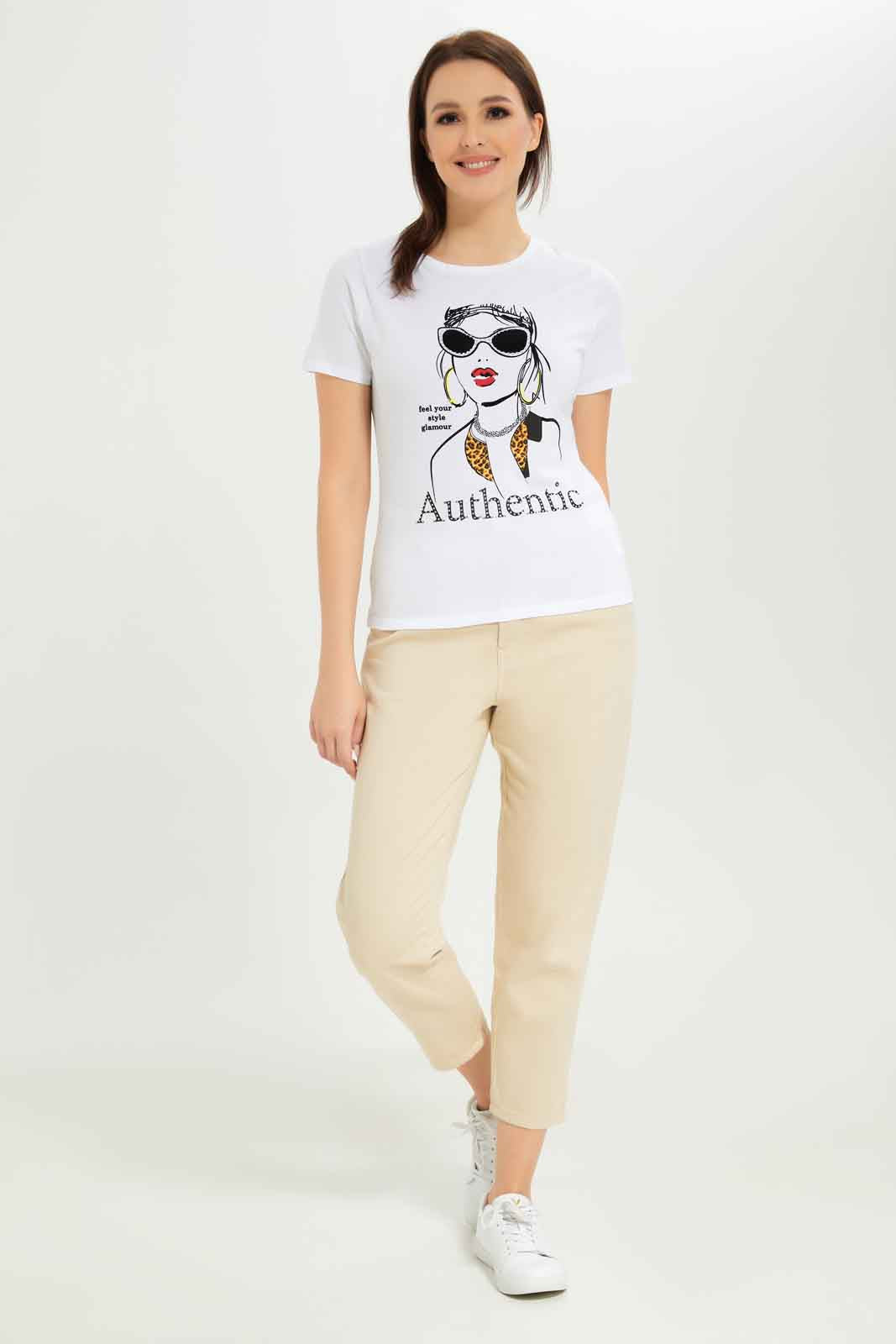 Redtag-Women-White-Unique-Lady-Embellished-T-Shirt-Category:T-Shirts,-Colour:White,-Deals:New-In,-Dept:Ladieswear,-Filter:Women's-Clothing,-New-In-Women-APL,-Non-Sale,-S23A,-Section:Women,-TBL,-Women-T-Shirts-Women's-