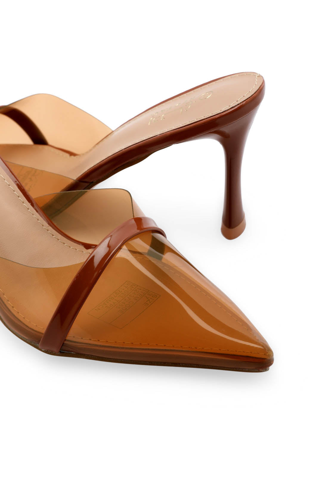 Redtag-Brown-Vinyl-Mule-Category:Formal-Shoes,-Colour:Brown,-Deals:New-In,-Filter:Women's-Footwear,-N/A,-New-In-Women-FOO,-Non-Sale,-S23A,-Section:Women,-Women-Formal-Shoes-Women's-