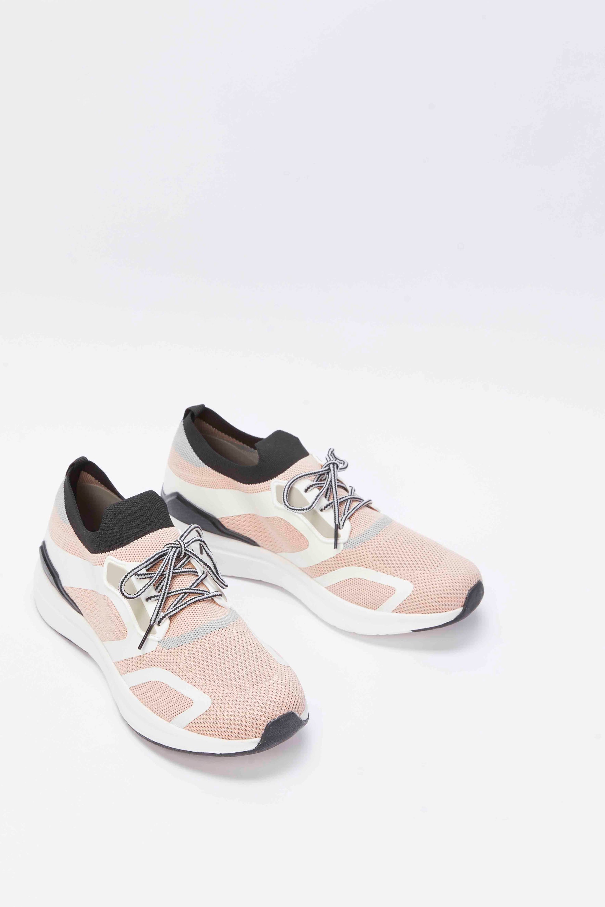Redtag-Pink-Sporty-Lace-Up-Sneaker-Category:Trainers,-Colour:Pink,-Deals:New-In,-Filter:Women's-Footwear,-N/A,-New-In-Women-FOO,-Non-Sale,-S23A,-Section:Women,-Women-Trainers-Women's-