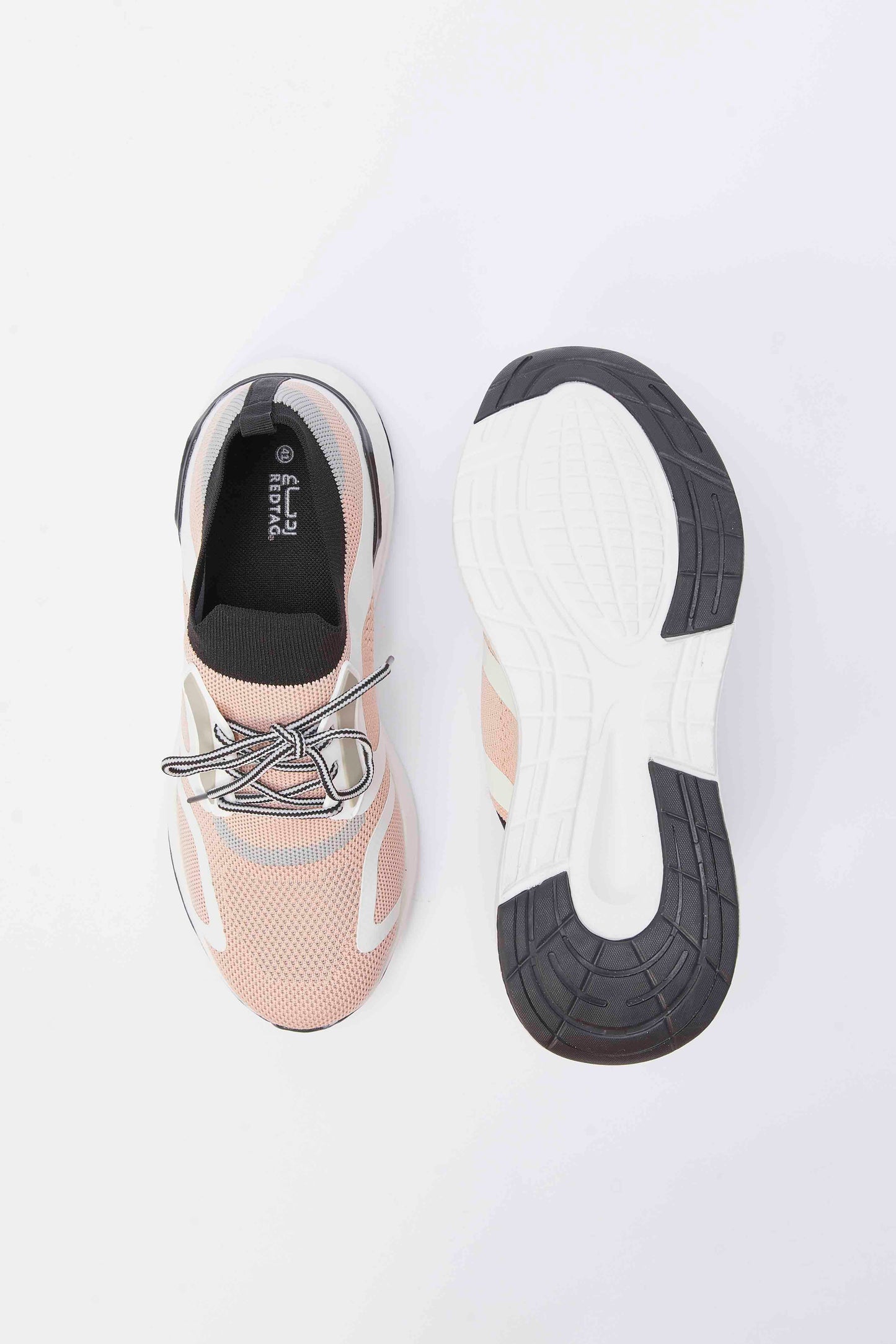 Redtag-Pink-Sporty-Lace-Up-Sneaker-Category:Trainers,-Colour:Pink,-Deals:New-In,-Filter:Women's-Footwear,-N/A,-New-In-Women-FOO,-Non-Sale,-S23A,-Section:Women,-Women-Trainers-Women's-