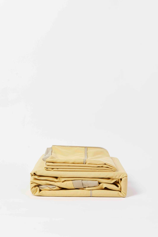 Redtag-Yellow/Beige-Reversible-2-Piece-Duvet-Cover-Set
-(Single-Size)-Category:Duvet-Covers,-Colour:Yellow,-Deals:New-In,-Dept:Home,-Filter:Home-Bedroom,-HMW-BED-Duvet-Covers,-New-In-HMW-BED,-Non-Sale,-S23A,-Section:Homewares-Home-Bedroom-
