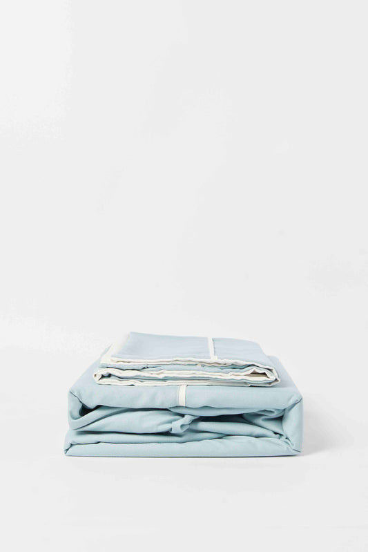 Redtag-Teal/Ivory-Reversible-2-Piece-Duvet-Cover-Set
-(Single-Size)-Category:Duvet-Covers,-Colour:Teal,-Deals:New-In,-Dept:Home,-Filter:Home-Bedroom,-HMW-BED-Duvet-Covers,-New-In-HMW-BED,-Non-Sale,-S23A,-Section:Homewares-Home-Bedroom-