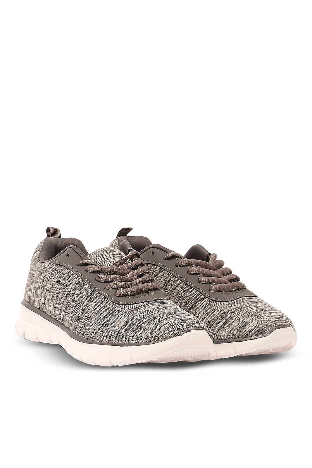 Redtag-Grey-Melange-Lace-Up-Category:Trainers,-Colour:Grey,-Deals:New-In,-Filter:Women's-Footwear,-N/A,-New-In-Women-FOO,-Non-Sale,-S23A,-Section:Women,-Women-Trainers-Women's-