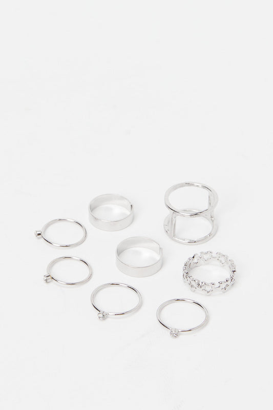 Redtag-Ring-Set-Category:Jewellery,-Colour:Assorted,-Deals:New-In,-Dept:Ladieswear,-Filter:Women's-Accessories,-H1:ACC,-H2:LAD,-H3:LAA,-H4:JWL,-HACJWL,-New-In,-New-In-Women-ACC,-Non-Sale,-Packs,-S23A,-Season:S23B,-Section:Women,-Set:Set-of-8,-Style:RING-SET,-Women-Jewellery-Women-