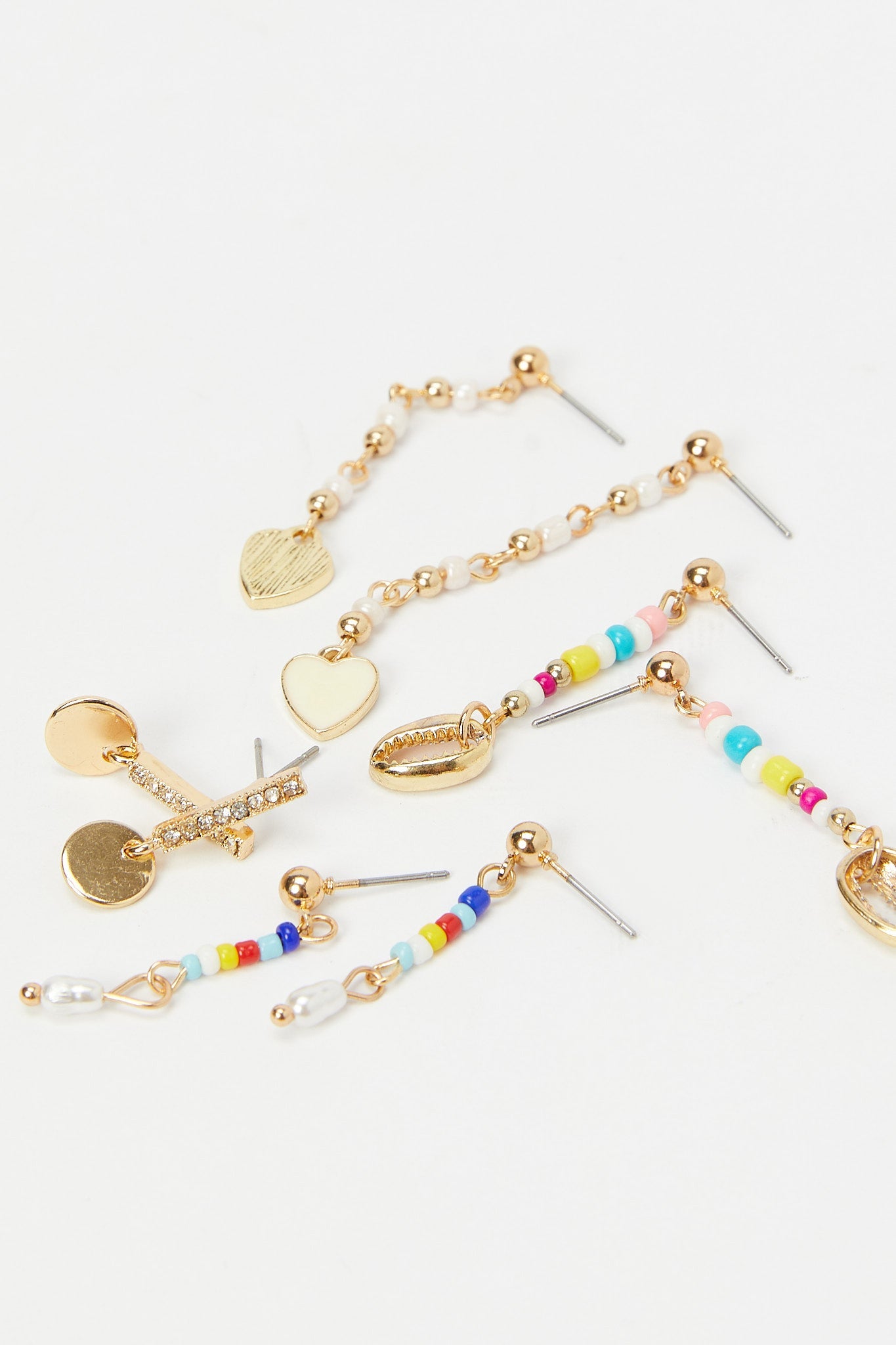 Redtag-Earrings-Category:Jewellery,-Colour:Assorted,-Deals:New-In,-Dept:Ladieswear,-Filter:Women's-Accessories,-H1:ACC,-H2:LAD,-H3:LAA,-H4:HAC,-HACJWL,-New-In,-New-In-Women-ACC,-Non-Sale,-Packs,-S23A,-Season:S23B,-Section:Women,-Set:Set-of-4,-Style:EARRING,-Women-Jewellery-Women-