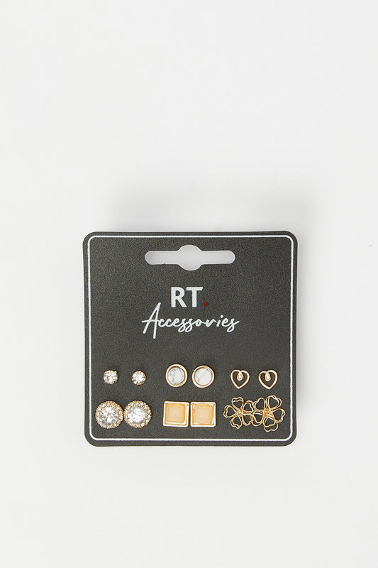 Redtag-Studs-Category:Jewellery,-Colour:Assorted,-Deals:New-In,-Dept:Ladieswear,-Filter:Women's-Accessories,-H1:ACC,-H2:LAD,-H3:LAA,-H4:HAC,-HACJWL,-New-In,-New-In-Women-ACC,-Non-Sale,-Packs,-S23A,-Season:S23B,-Section:Women,-Set:Set-of-6,-Style:STUDS,-Women-Jewellery-Women-