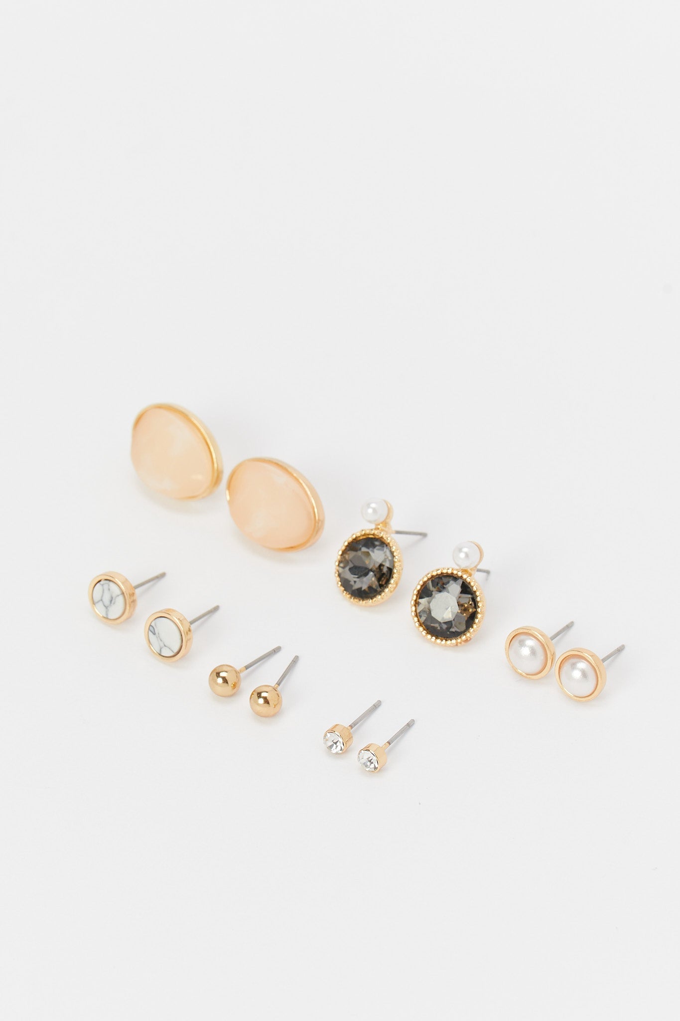 Redtag-Studs-Category:Jewellery,-Colour:Assorted,-Deals:New-In,-Dept:Ladieswear,-Filter:Women's-Accessories,-H1:ACC,-H2:LAD,-H3:LAA,-H4:HAC,-HACJWL,-New-In,-New-In-Women-ACC,-Non-Sale,-Packs,-S23A,-Season:S23B,-Section:Women,-Set:Set-of-6,-Style:STUDS,-Women-Jewellery-Women-