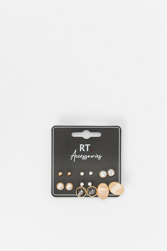 Redtag-Studs-Category:Jewellery,-Colour:Assorted,-Deals:New-In,-Dept:Ladieswear,-Filter:Women's-Accessories,-H1:ACC,-H2:LAD,-H3:LAA,-H4:HAC,-HACJWL,-New-In,-New-In-Women-ACC,-Non-Sale,-Packs,-S23A,-Season:S23B,-Section:Women,-Set:Set-of-6,-Style:STUDS,-Women-Jewellery-Women-