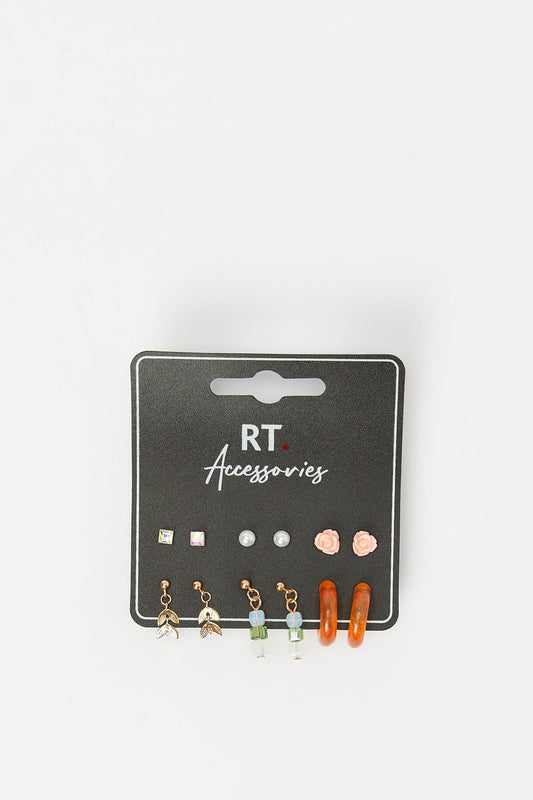 Redtag-Studs-Category:Jewellery,-Colour:Assorted,-Deals:New-In,-Dept:Ladieswear,-Filter:Women's-Accessories,-H1:ACC,-H2:LAD,-H3:LAA,-H4:HAC,-HACJWL,-New-In,-New-In-Women-ACC,-Non-Sale,-Packs,-S23A,-Season:S23B,-Section:Women,-Set:Set-of-6,-Style:STUDS,-Women-Jewellery-Women-