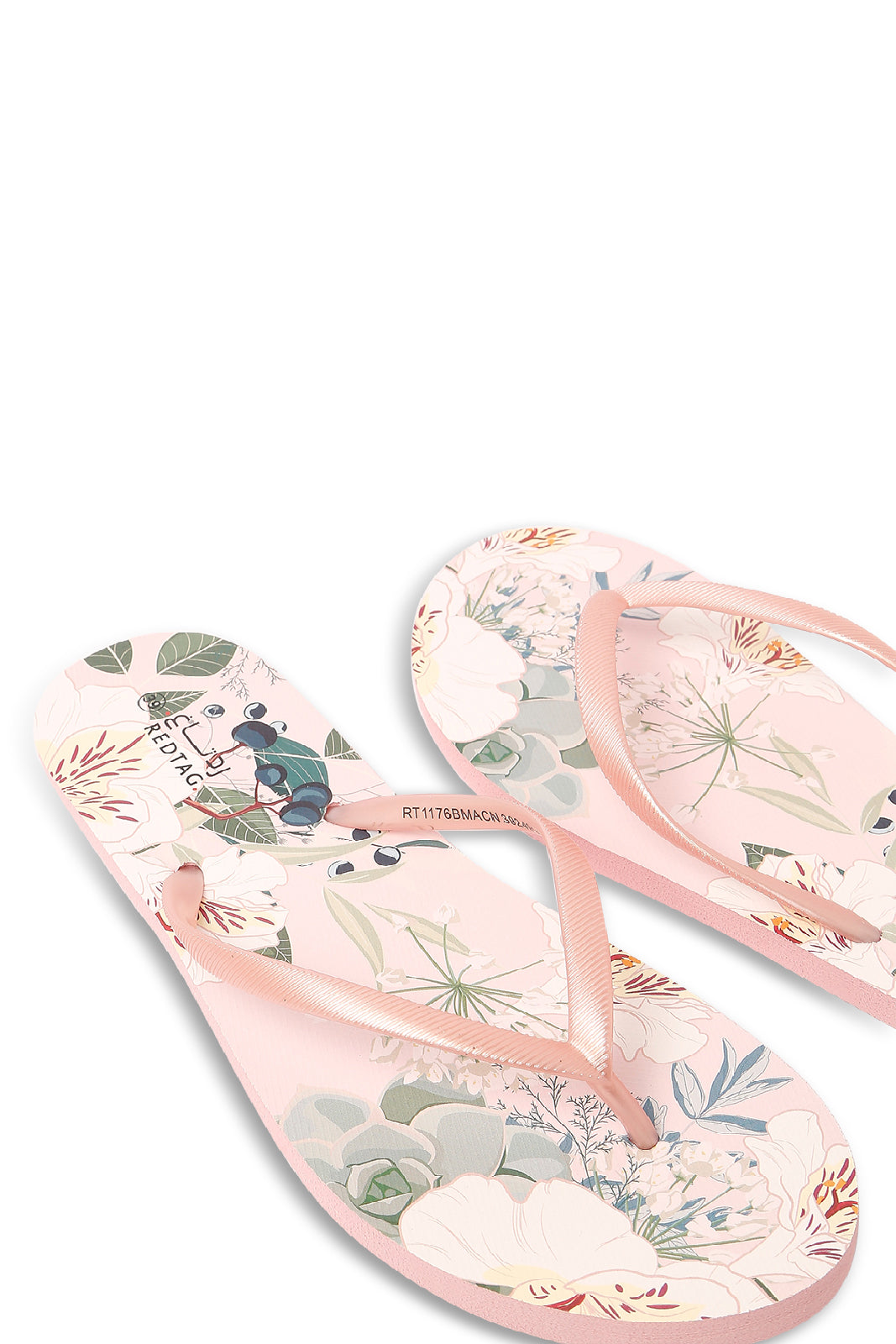Redtag-Pink-Floral-Flip-Flop-Category:Flip-Flops,-Colour:Pink,-Deals:New-In,-Filter:Women's-Footwear,-N/A,-New-In-Women-FOO,-Non-Sale,-S23A,-Section:Women,-Women-Flip-Flops-Women's-