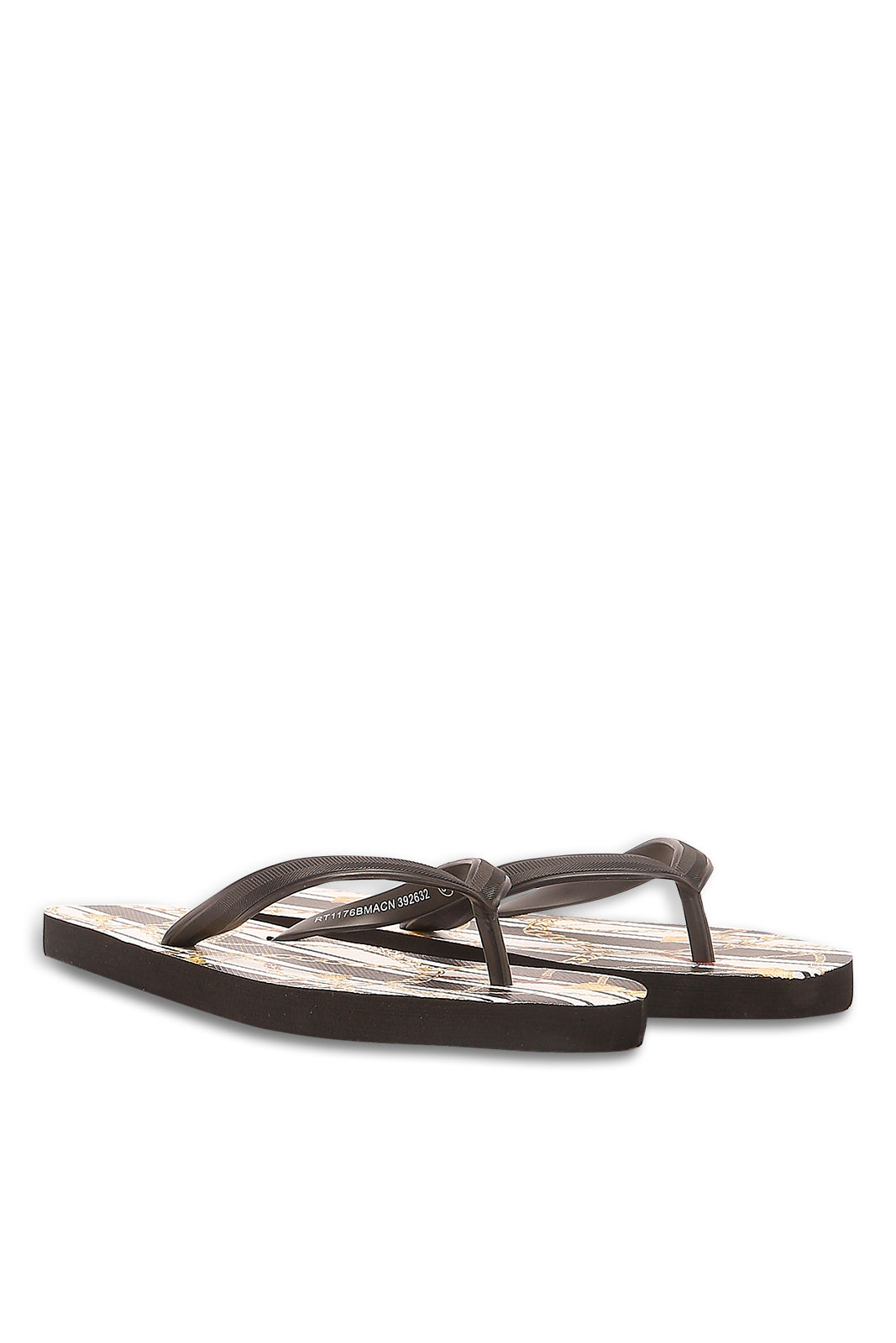 Redtag-Gold-Chain-Print-Flip-Flop-Category:Flip-Flops,-Colour:Gold,-Deals:New-In,-Filter:Women's-Footwear,-N/A,-New-In-Women-FOO,-Non-Sale,-S23A,-Section:Women,-Women-Flip-Flops-Women's-