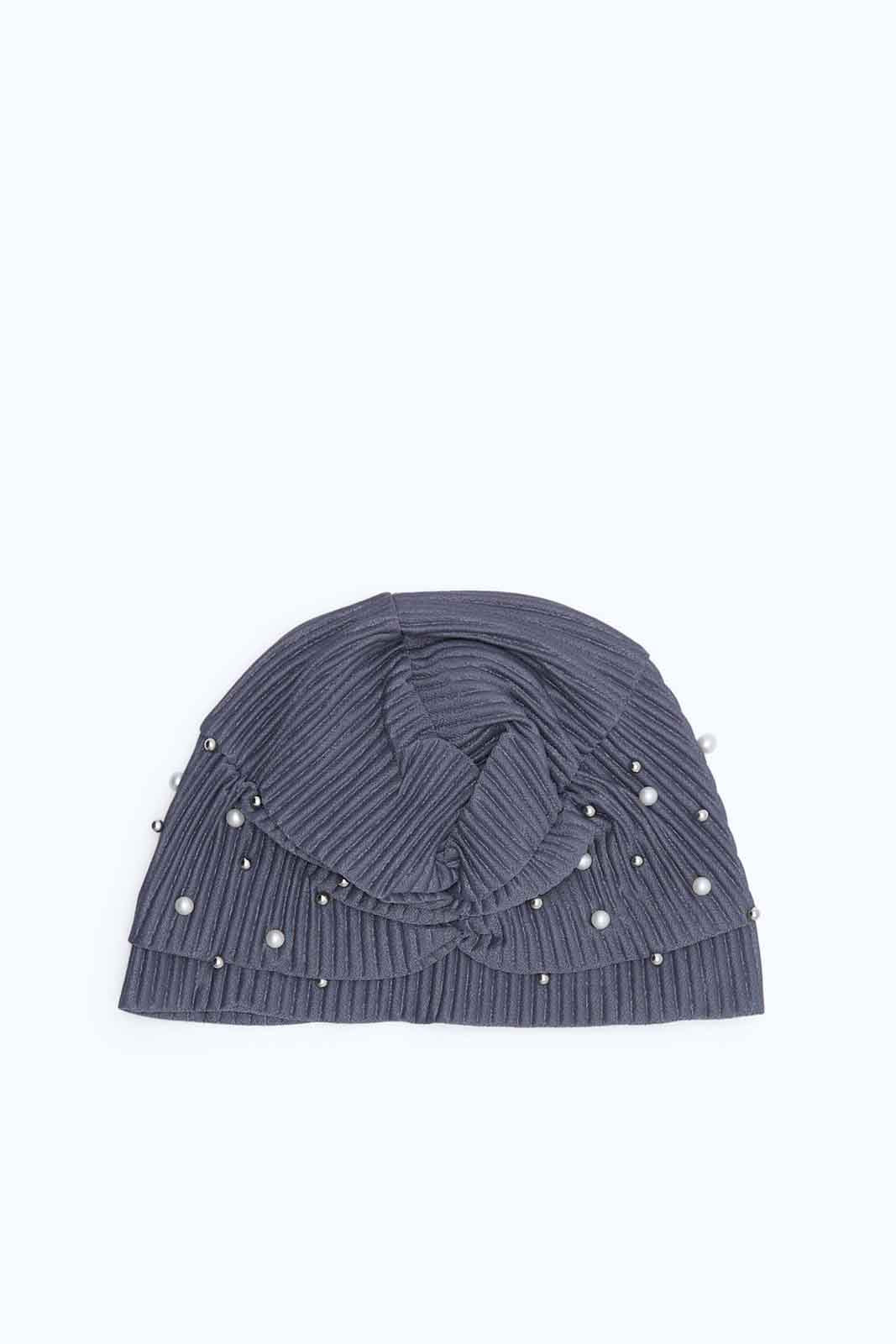 Redtag-Grey-Color-Modest-Cap-Category:Caps-&-Hats,-Colour:Grey,-Deals:New-In,-Dept:Ladieswear,-Filter:Women's-Accessories,-New-In,-New-In-Women-ACC,-Non-Sale,-S23A,-Section:Women,-Women-Caps-&-Hats-Women-