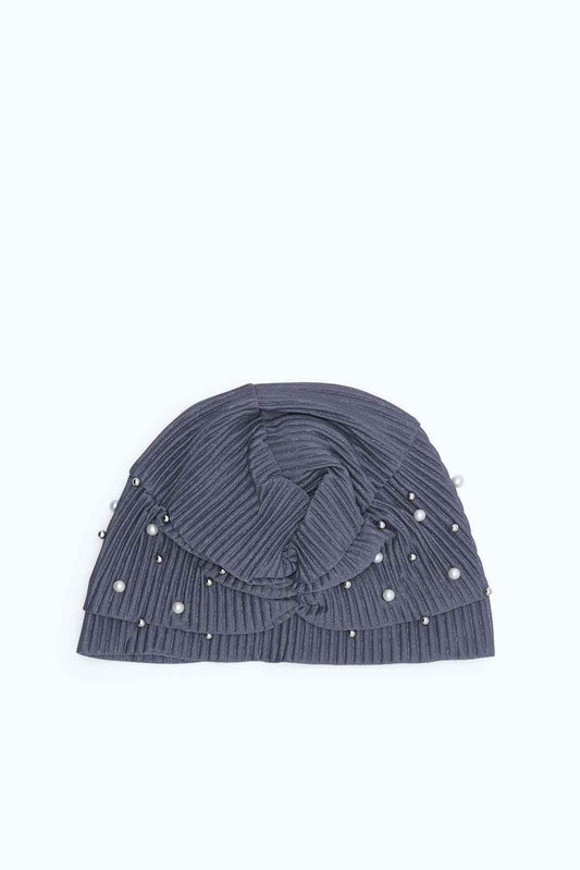 Redtag-Grey-Color-Modest-Cap-Category:Caps-&-Hats,-Colour:Grey,-Deals:New-In,-Dept:Ladieswear,-Filter:Women's-Accessories,-New-In,-New-In-Women-ACC,-Non-Sale,-S23A,-Section:Women,-Women-Caps-&-Hats-Women-