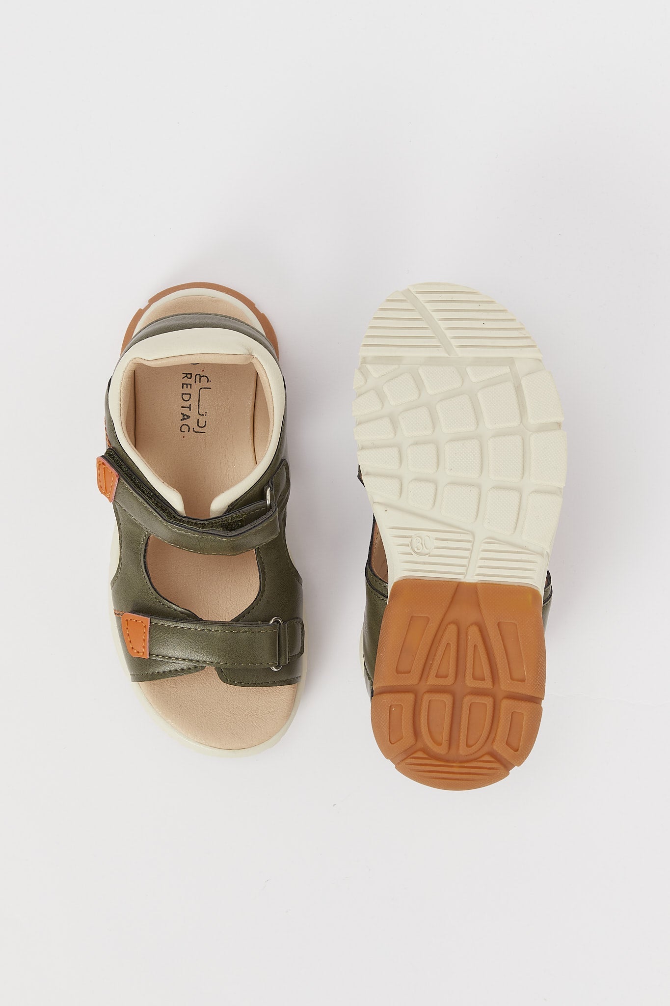 Redtag-Olive-Sporty-Sandal-BOY-Sandals,-Category:Sandals,-Colour:Green,-Deals:2-FOR-89,-Deals:New-In,-Filter:Boys-Footwear-(3-to-5-Yrs),-H1:FOO,-H2:BOY,-H3:SAF,-H4:SAN,-N/A,-New-In-BOY-FOO,-Non-Sale,-S23A,-Season:S23A,-Section:Boys-(0-to-14Yrs)-Boys-3 to 5 Years