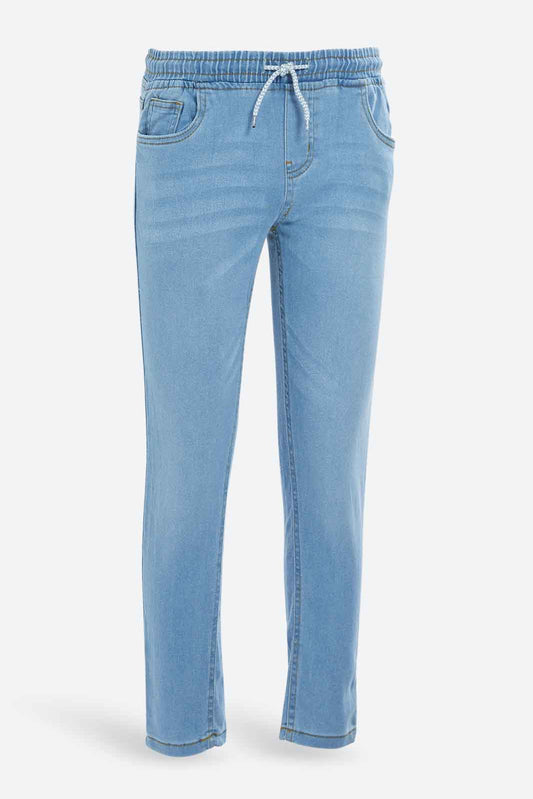 Redtag-Boys-Light-Wash-Pull-On-Jeans-BSR-Jeans,-Category:Jeans,-Colour:Light-Wash,-Deals:New-In,-Dept:Boys,-Filter:Senior-Boys-(8-to-14-Yrs),-New-In-BSR-APL,-Non-Sale,-S23A,-Section:Boys-(0-to-14Yrs)-Senior-Boys-9 to 14 Years