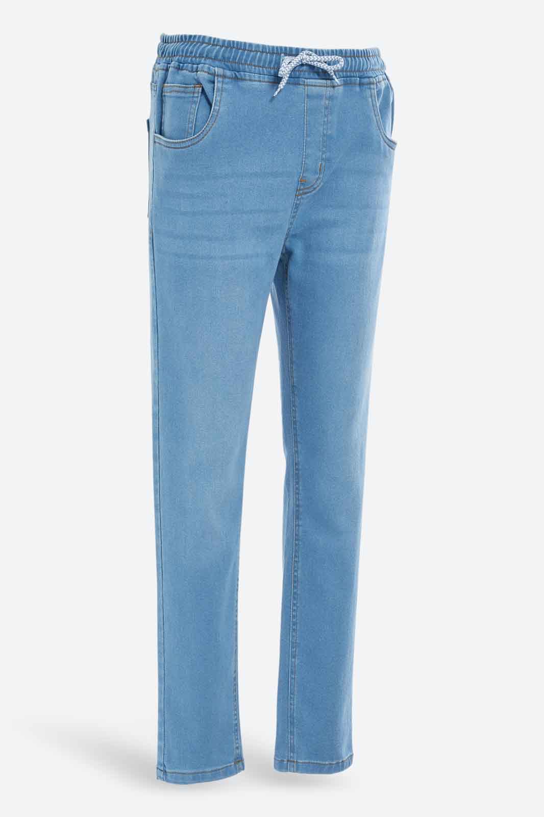 Redtag-Boys-Light-Wash-Pull-On-Jeans-BSR-Jeans,-Category:Jeans,-Colour:Light-Wash,-Deals:New-In,-Dept:Boys,-Filter:Senior-Boys-(8-to-14-Yrs),-New-In-BSR-APL,-Non-Sale,-S23A,-Section:Boys-(0-to-14Yrs)-Senior-Boys-9 to 14 Years