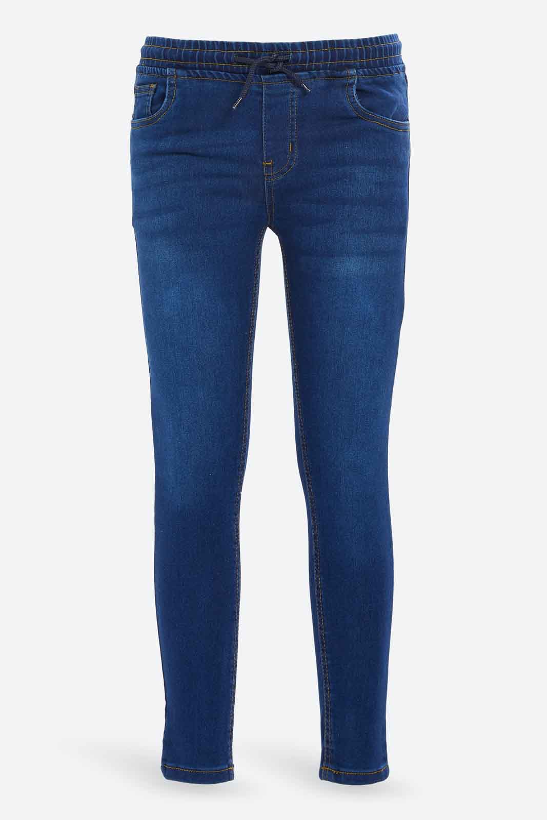 Redtag-Boys-Dark-Wash-Pull-On-Jeans-BSR-Jeans,-Category:Jeans,-Colour:Dark-Wash,-Deals:New-In,-Dept:Boys,-Filter:Senior-Boys-(8-to-14-Yrs),-New-In-BSR-APL,-Non-Sale,-S23A,-Section:Boys-(0-to-14Yrs)-Senior-Boys-9 to 14 Years