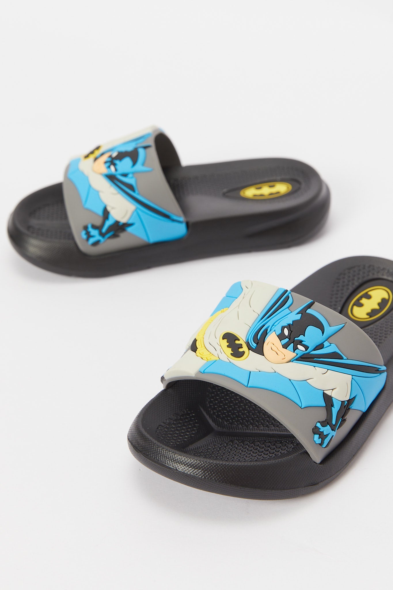 Redtag-Black-Batman-Character-Slide-BOY-Flip-Flops,-Category:Flip-Flops,-CHR,-CHR:CHR,-Colour:Black,-Deals:New-In,-Filter:Boys-Footwear-(3-to-5-Yrs),-H1:FOO,-H2:BOY,-H3:SAF,-H4:FLF,-New-In-BOY-FOO,-Non-Sale,-S23A,-Season:S23A,-Section:Boys-(0-to-14Yrs)-Boys-3 to 5 Years