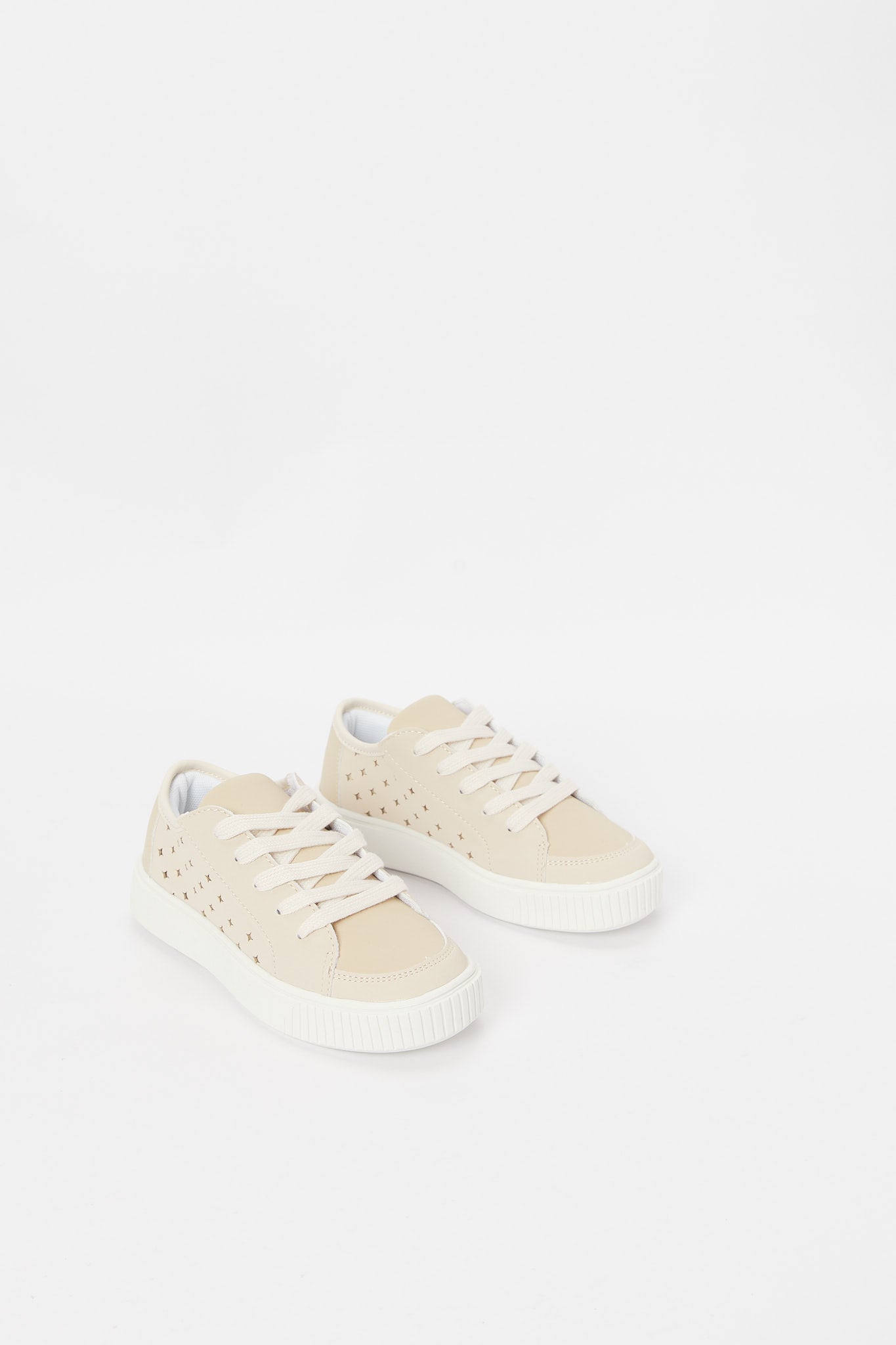 Redtag-Beige-Lace-Up-Sneaker-Category:Trainers,-Colour:Beige,-Deals:New-In,-Filter:Girls-Footwear-(5-to-14-Yrs),-GSR-Trainers,-H1:FOO,-H2:GSR,-H3:TRN,-H4:CLT,-N/A,-New-In-GSR-FOO,-Non-Sale,-S23B,-Season:S23B,-Section:Girls-(0-to-14Yrs)-Senior-Girls-5 to 14 Years