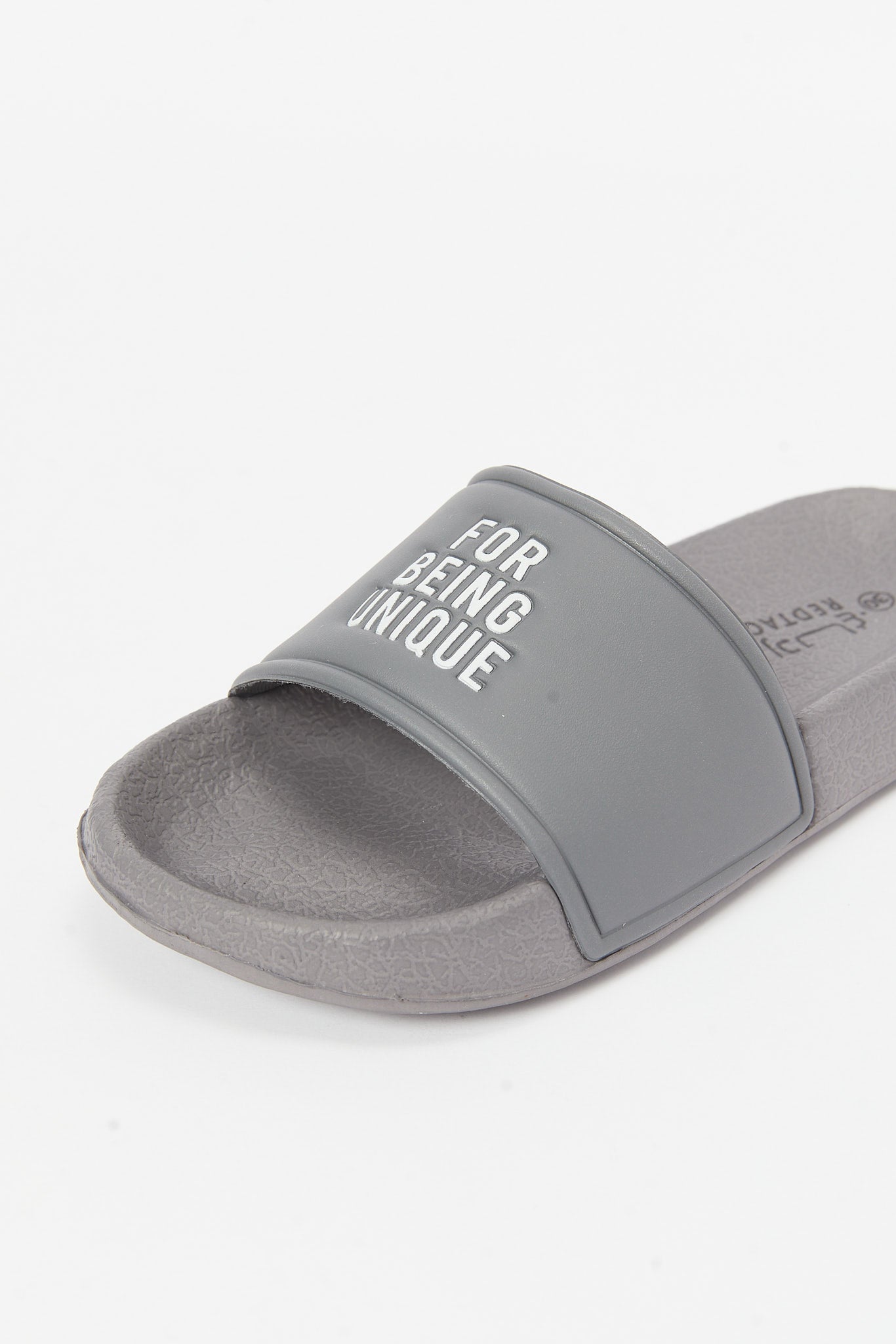 Redtag-Grey-Slogan-Embossed-Slide-BSR-Flip-Flops,-Category:Flip-Flops,-Colour:Grey,-Deals:New-In,-Filter:Boys-Footwear-(5-to-14-Yrs),-H1:FOO,-H2:BSR,-H3:SAF,-H4:FLF,-N/A,-New-In-BSR-FOO,-Non-Sale,-S23B,-Season:S23B,-Section:Boys-(0-to-14Yrs)-Senior-Boys-5 to 14 Years