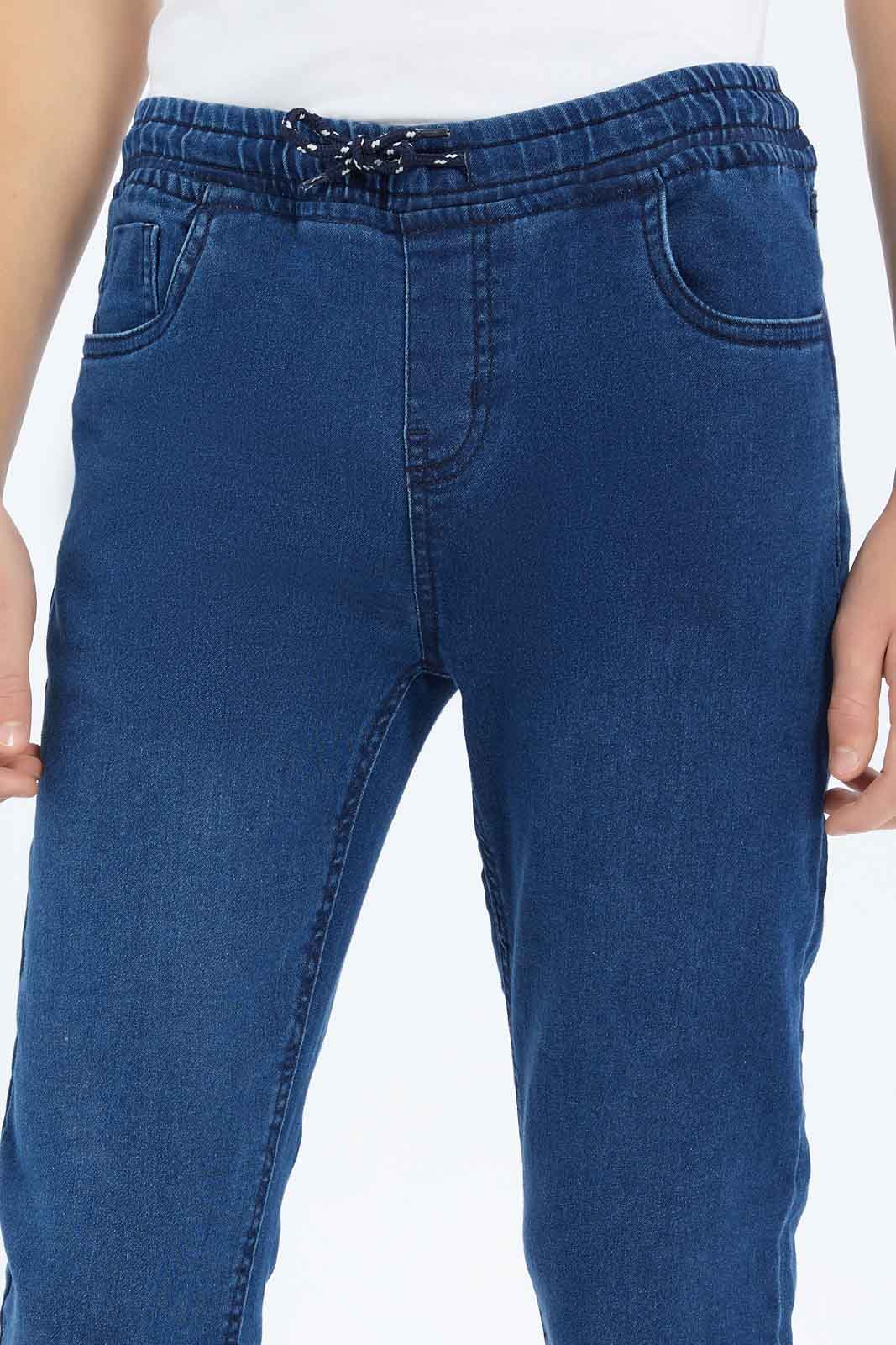 Redtag-Boys-Blue-Pull-On-Knit-Denim-Without-Cuff-BSR-Jeans,-Category:Jeans,-Colour:Blue,-Deals:New-In,-Dept:Boys,-Filter:Senior-Boys-(8-to-14-Yrs),-New-In-BSR-APL,-Non-Sale,-S23A,-Section:Boys-(0-to-14Yrs)-Senior-Boys-9 to 14 Years