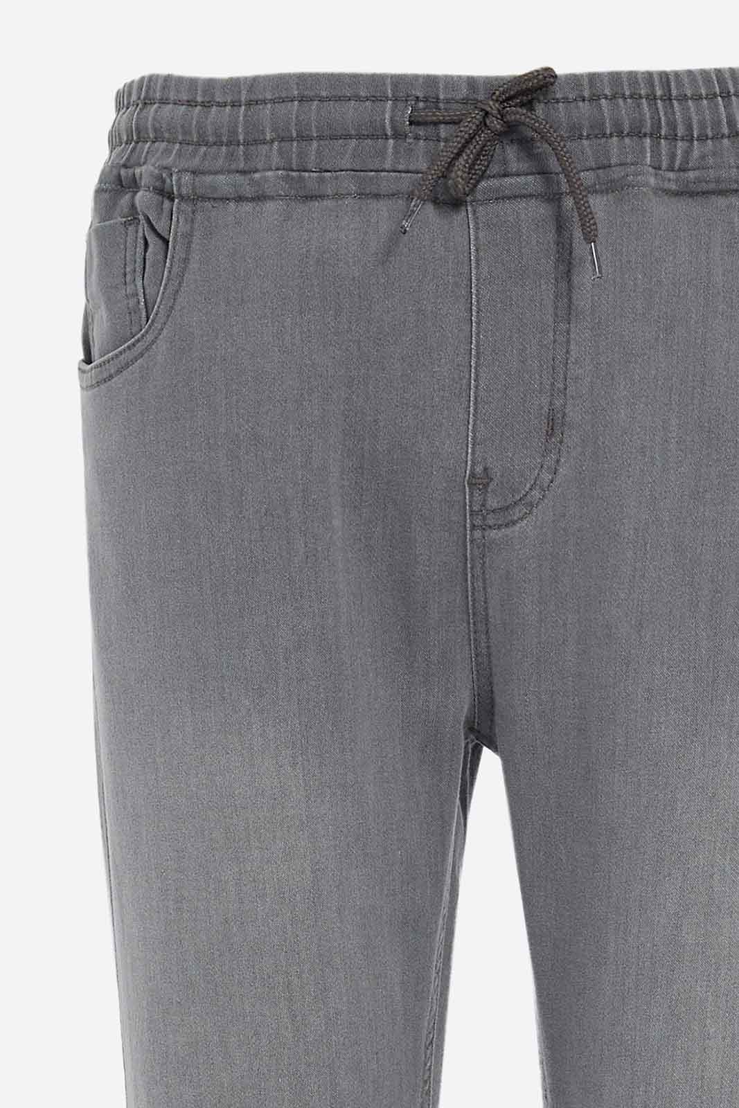 Redtag-Boys-Grey-Pull-On-Knit-Denim-Without-Cuff-BSR-Jeans,-Category:Jeans,-Colour:Grey,-Deals:New-In,-Dept:Boys,-Filter:Senior-Boys-(8-to-14-Yrs),-New-In-BSR-APL,-Non-Sale,-S23A,-Section:Boys-(0-to-14Yrs)-Senior-Boys-9 to 14 Years