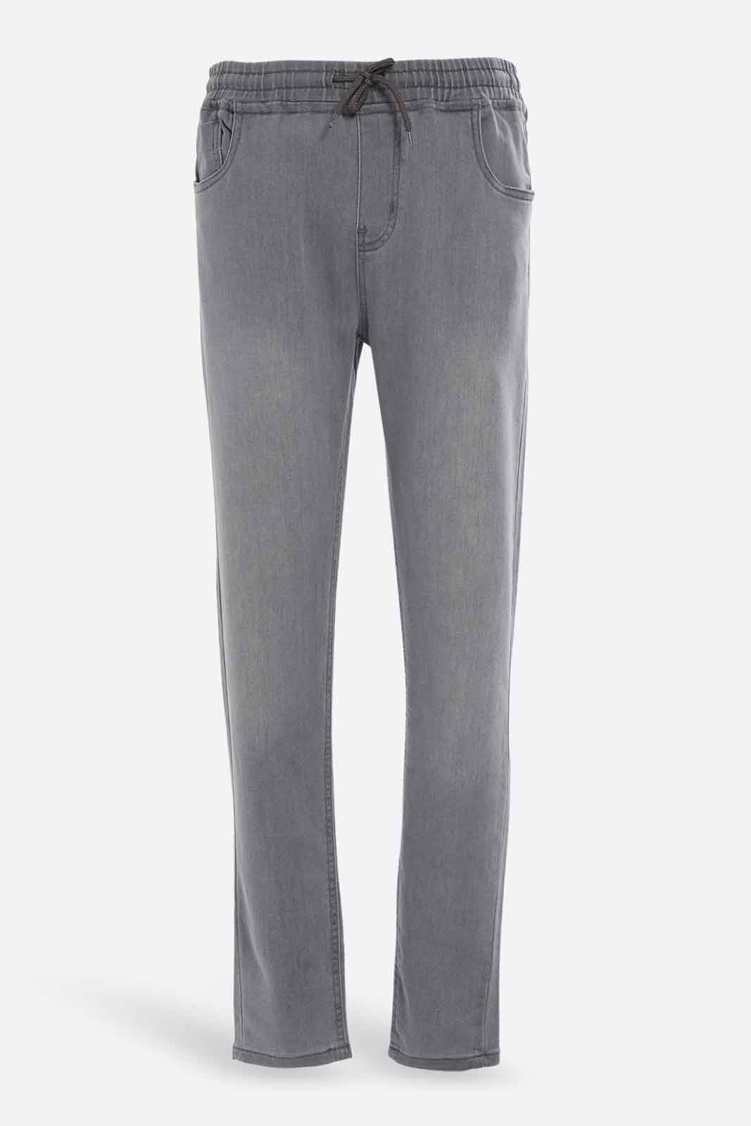 Redtag-Boys-Grey-Pull-On-Knit-Denim-Without-Cuff-BSR-Jeans,-Category:Jeans,-Colour:Grey,-Deals:New-In,-Dept:Boys,-Filter:Senior-Boys-(8-to-14-Yrs),-New-In-BSR-APL,-Non-Sale,-S23A,-Section:Boys-(0-to-14Yrs)-Senior-Boys-9 to 14 Years