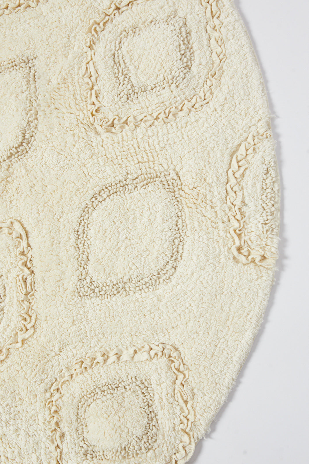 Redtag-Ivory-Tufted-Pattern-Round-Rug-Category:Rugs,-Colour:Ivory,-Deals:New-In,-Dept:Home,-Filter:Home-Decor,-HMW-HOM-Rugs-&-Door-Mats,-New-In-HMW-HOM,-Non-Sale,-S23B,-Section:Homewares-Home-Decor-