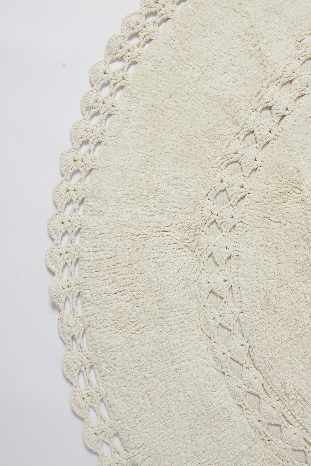 Redtag-Beige-Tufted-Pattern-Round-Rug-With-Corecht-Category:Rugs,-Colour:Beige,-Deals:New-In,-Dept:Home,-Filter:Home-Decor,-HMW-HOM-Rugs-&-Door-Mats,-New-In-HMW-HOM,-Non-Sale,-S23B,-Section:Homewares-Home-Decor-