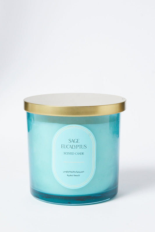 Redtag-White-Tea-&-Bergamot-Scented-Candle-Jar-With-Crytal-&-Tassel-Lid-Category:Candles,-Colour:White,-Deals:New-In,-Dept:Home,-Filter:Home-Decor,-HMW-HOM-Candle-&-Fragrances,-New-In-HMW-HOM,-Non-Sale,-S23B,-Section:Homewares-Home-Decor-
