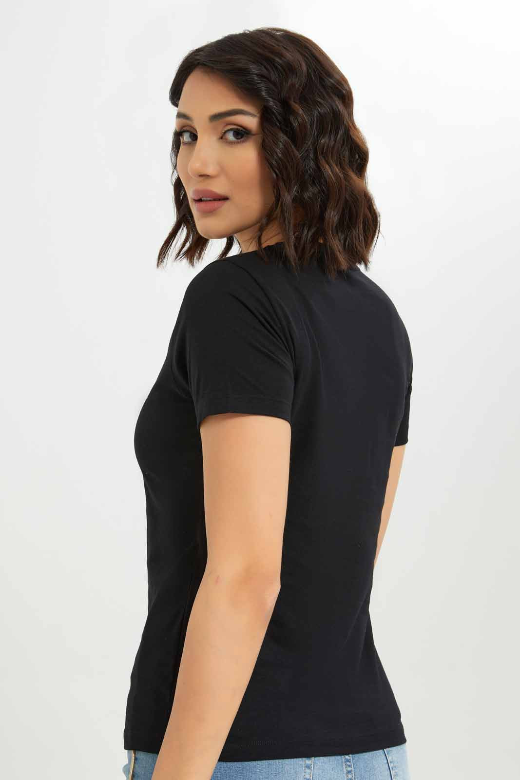 Redtag-Women-Graphic-Front-Print-T-Shirt-Category:T-Shirts,-Colour:Black,-Deals:New-In,-Dept:Ladieswear,-Filter:Women's-Clothing,-New-In-Women-APL,-Non-Sale,-S23A,-Section:Women,-Women-T-Shirts-Women's-