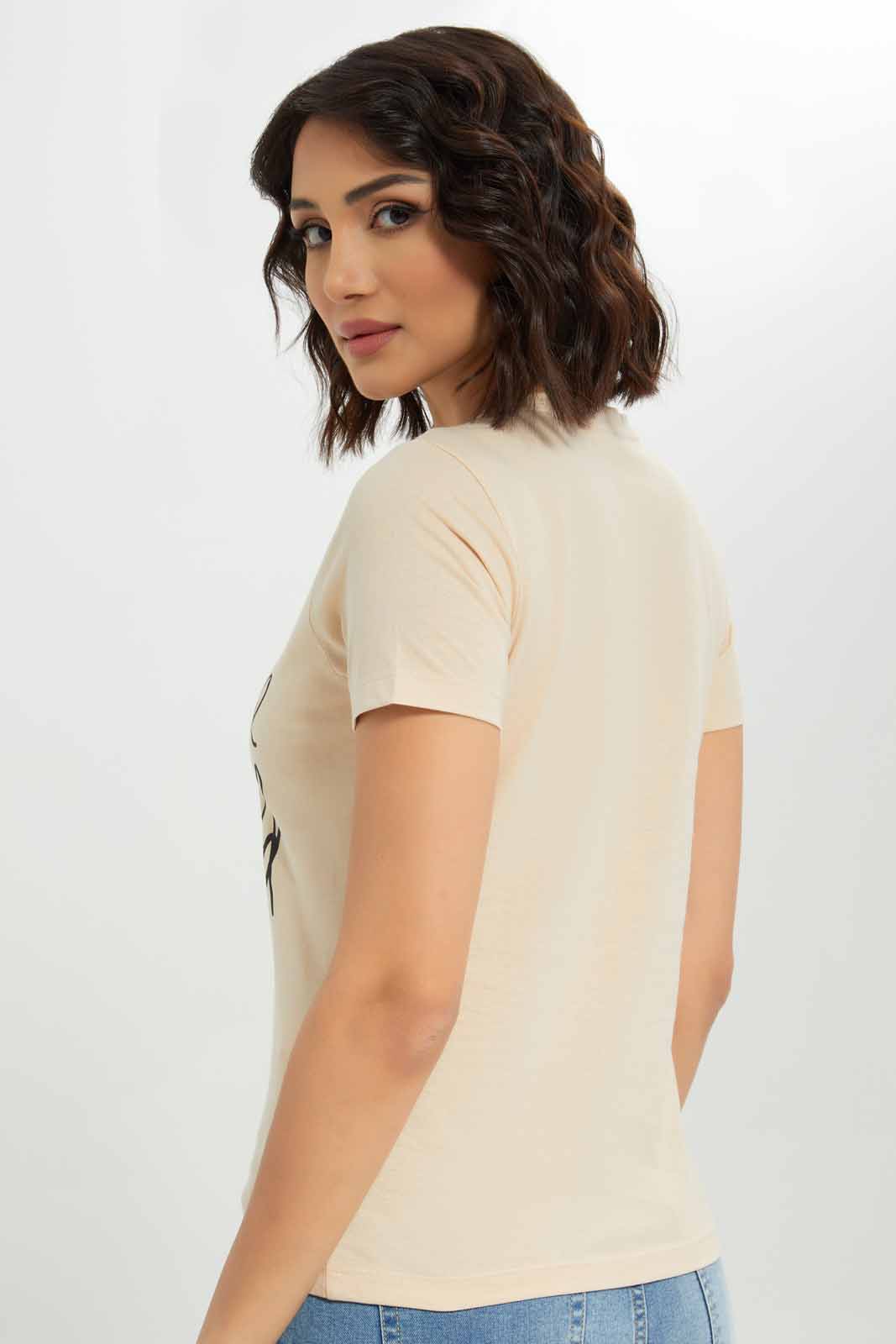 Redtag-Women-Graphic-Front-Print-T-Shirt-Category:T-Shirts,-Colour:Beige,-Deals:New-In,-Dept:Ladieswear,-Filter:Women's-Clothing,-New-In-Women-APL,-Non-Sale,-S23A,-Section:Women,-Women-T-Shirts-Women's-