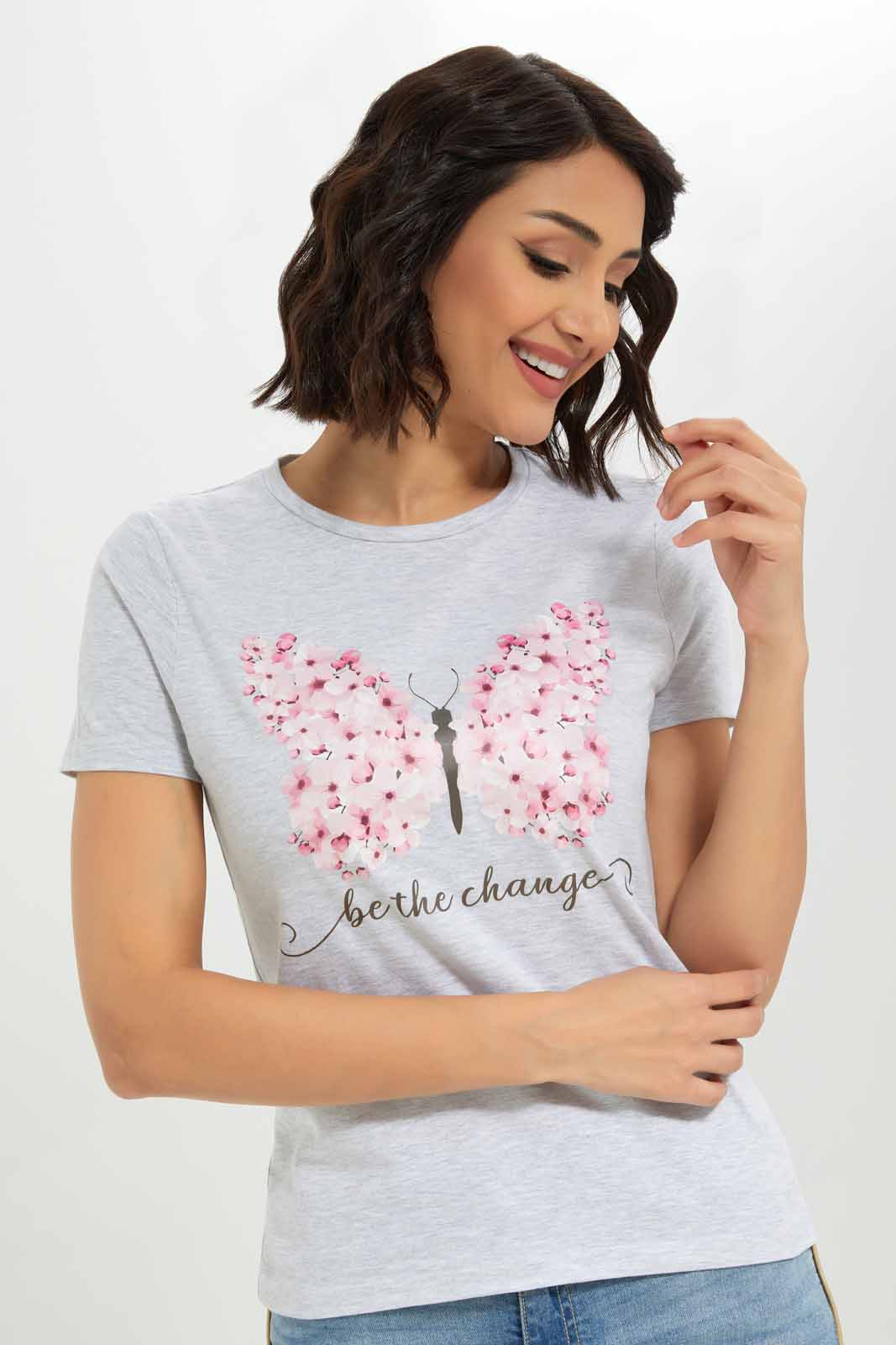 Redtag-Women-Graphic-Front-Print-T-Shirt-Category:T-Shirts,-Colour:Grey,-Deals:New-In,-Dept:Ladieswear,-Filter:Women's-Clothing,-New-In-Women-APL,-Non-Sale,-S23A,-Section:Women,-Women-T-Shirts-Women's-
