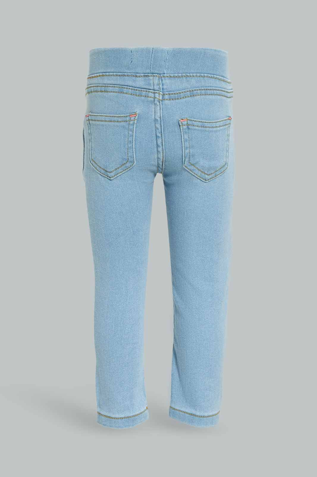 Redtag-Girls-Light-Wsh-Basic-Jegging-Category:Jeggings,-Colour:Light-Wash,-Deals:New-In,-Dept:Girls,-Filter:Infant-Girls-(3-to-24-Mths),-ING-Jeggings,-New-In-ING-APL,-Non-Sale,-S23A,-Section:Girls-(0-to-14Yrs),-VLM-Infant-Girls-3 to 24 Months